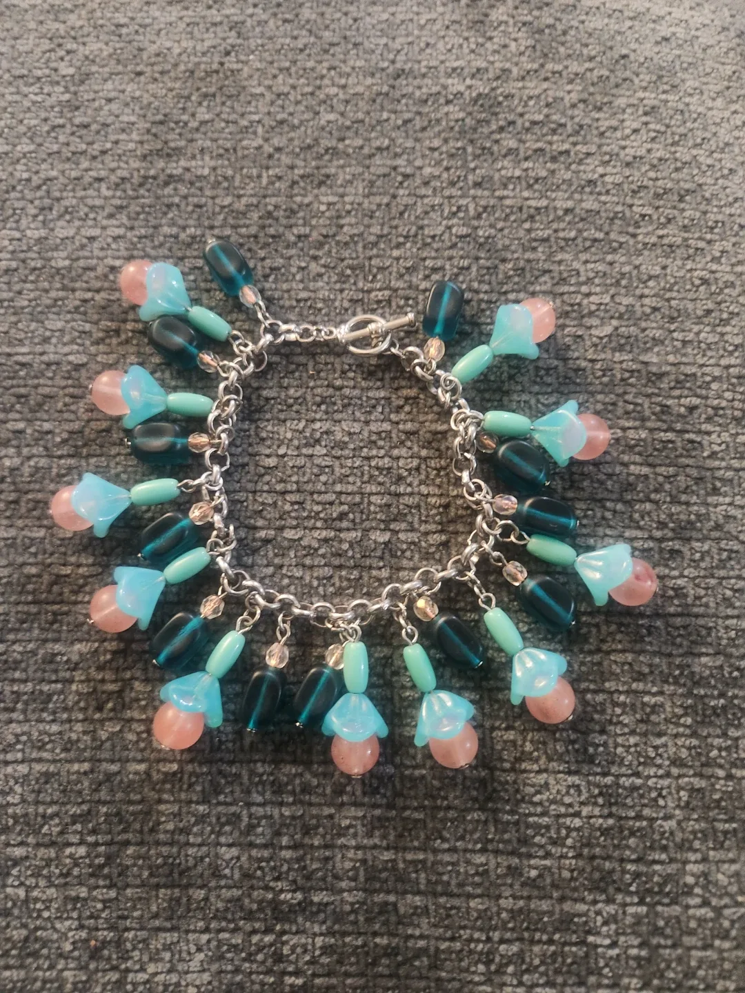 Handmade Beaded Charm Bracelet