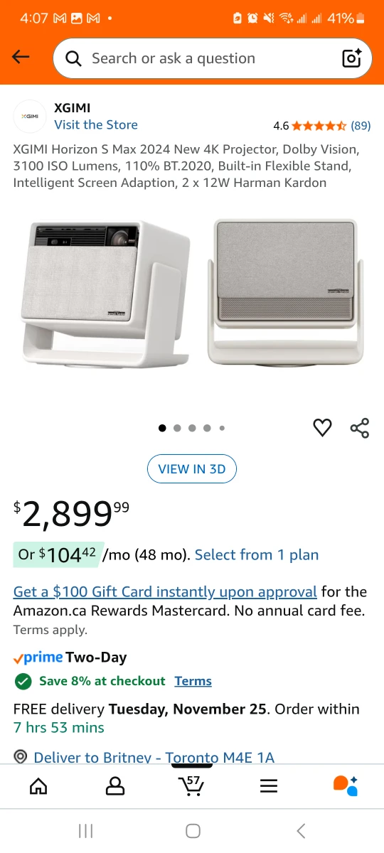 XGIMI Horizon S Max 2024 4K Projector - photo 2