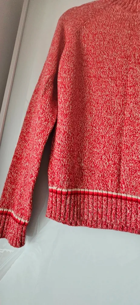 Red Knit Sweater, Size Medium image indicator(3)