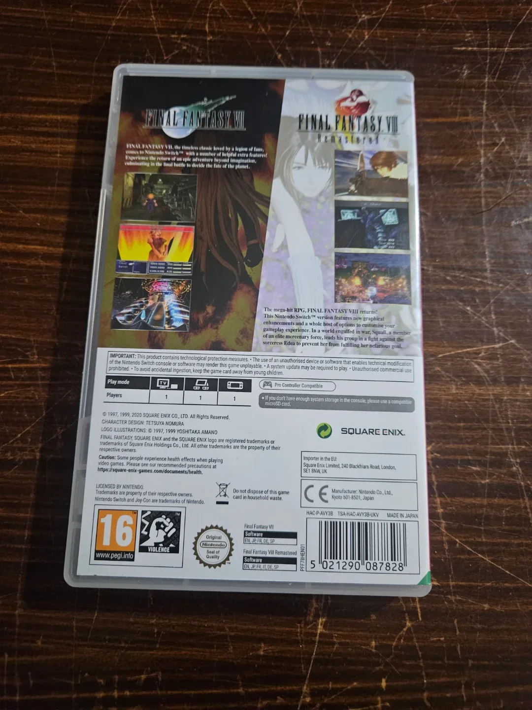 Final Fantasy VII & VIII Remastered: Twin-Pack [Nintendo Switch] image indicator(2)