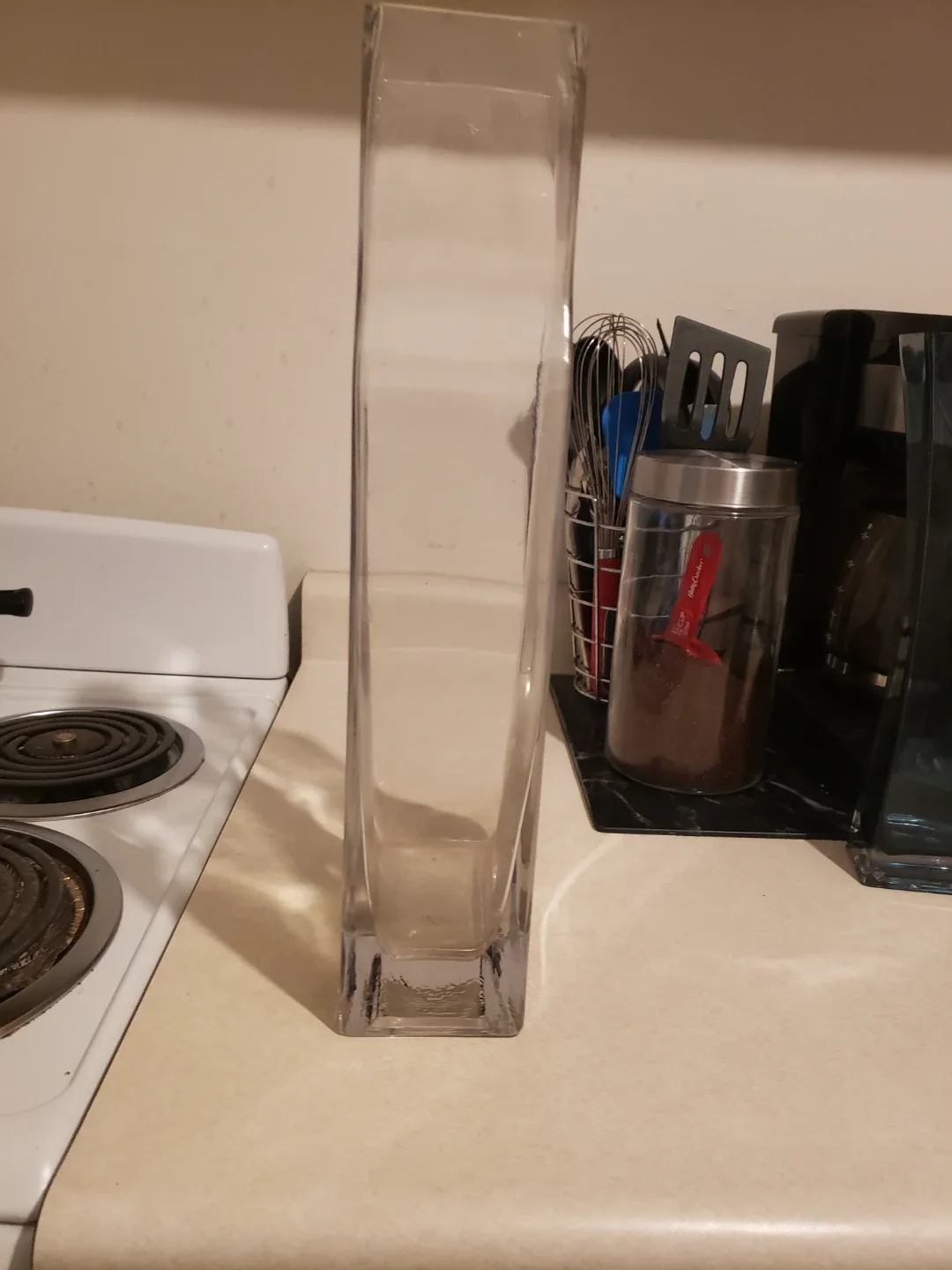 Tall Clear Glass Vase $15 image indicator(2)