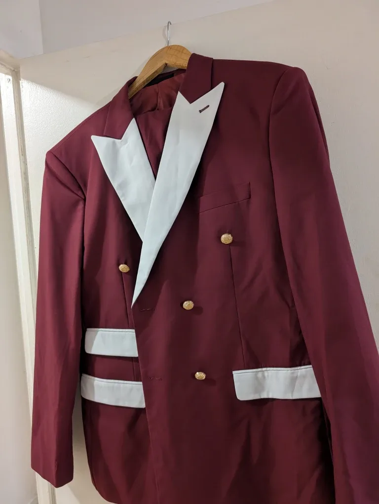 Claret XXL Suit - 70% Viscose, 30% Polyester BRAND NEW