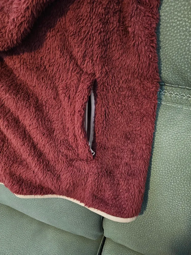 NWOT 3XL Longer Fleece Jacket w 2 Zip Pockets 32" image indicator(8)