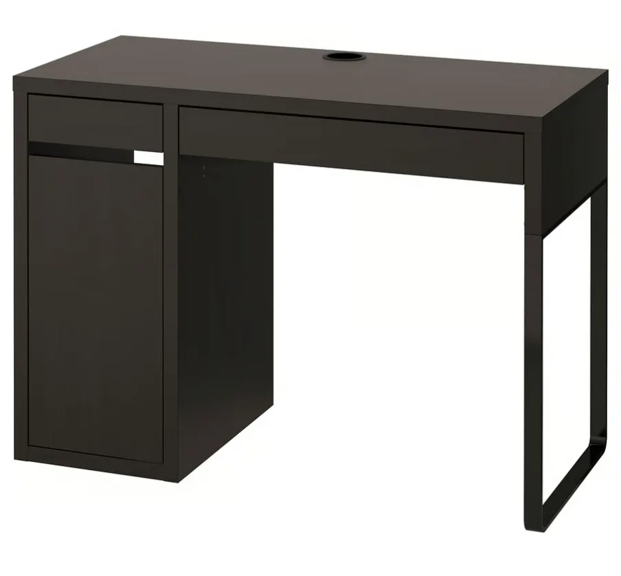 IKEA Desk - Black-Brown