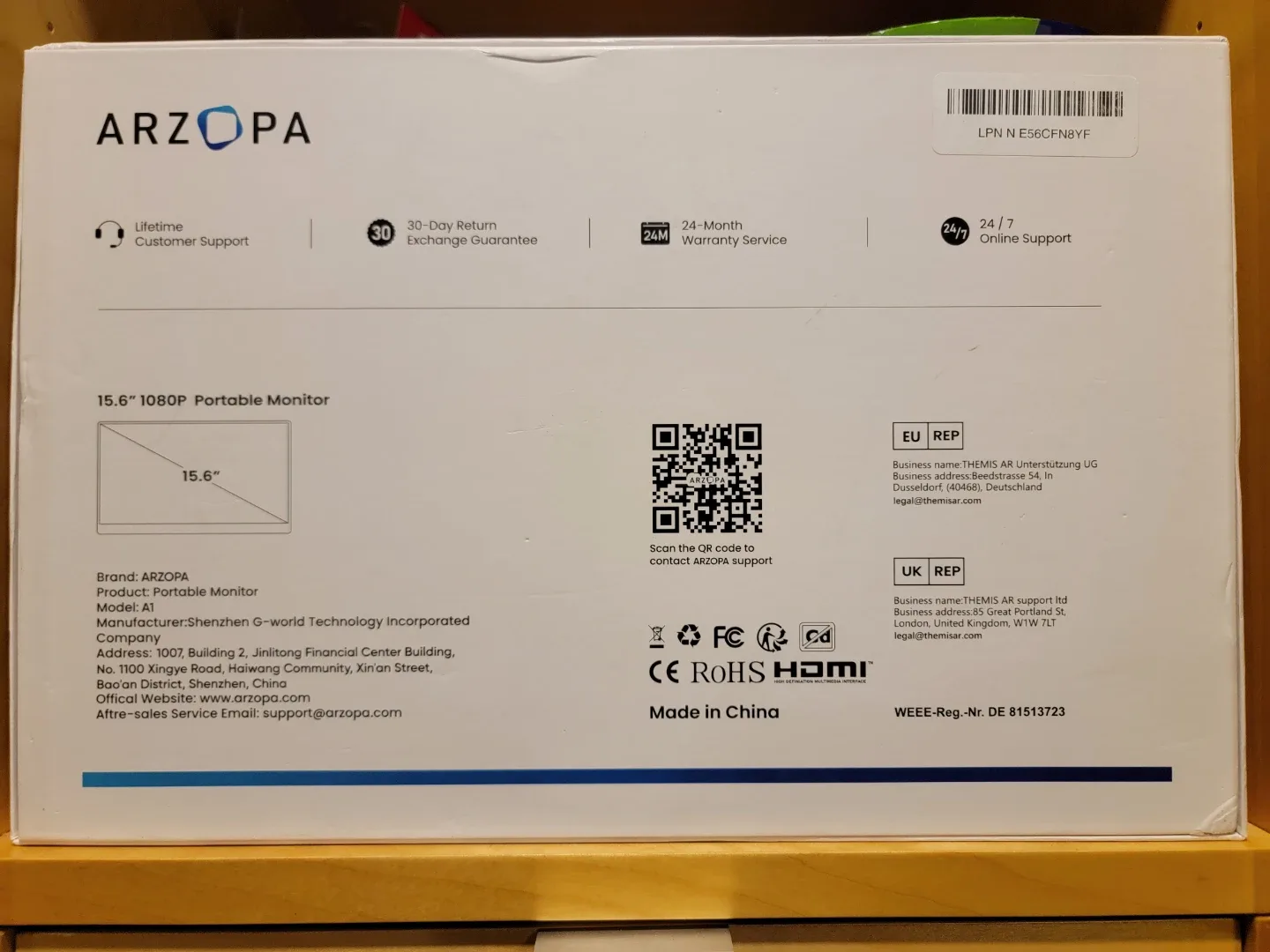 15.6" portable monitor image indicator(3)