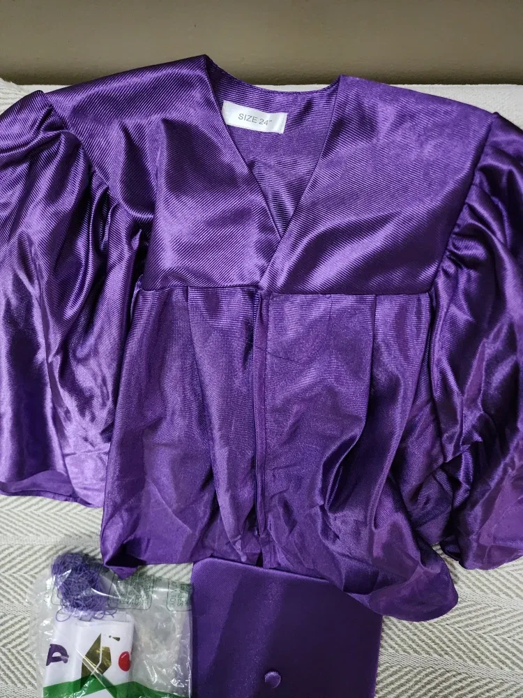 Graduation Gown & Cap - Size 24
