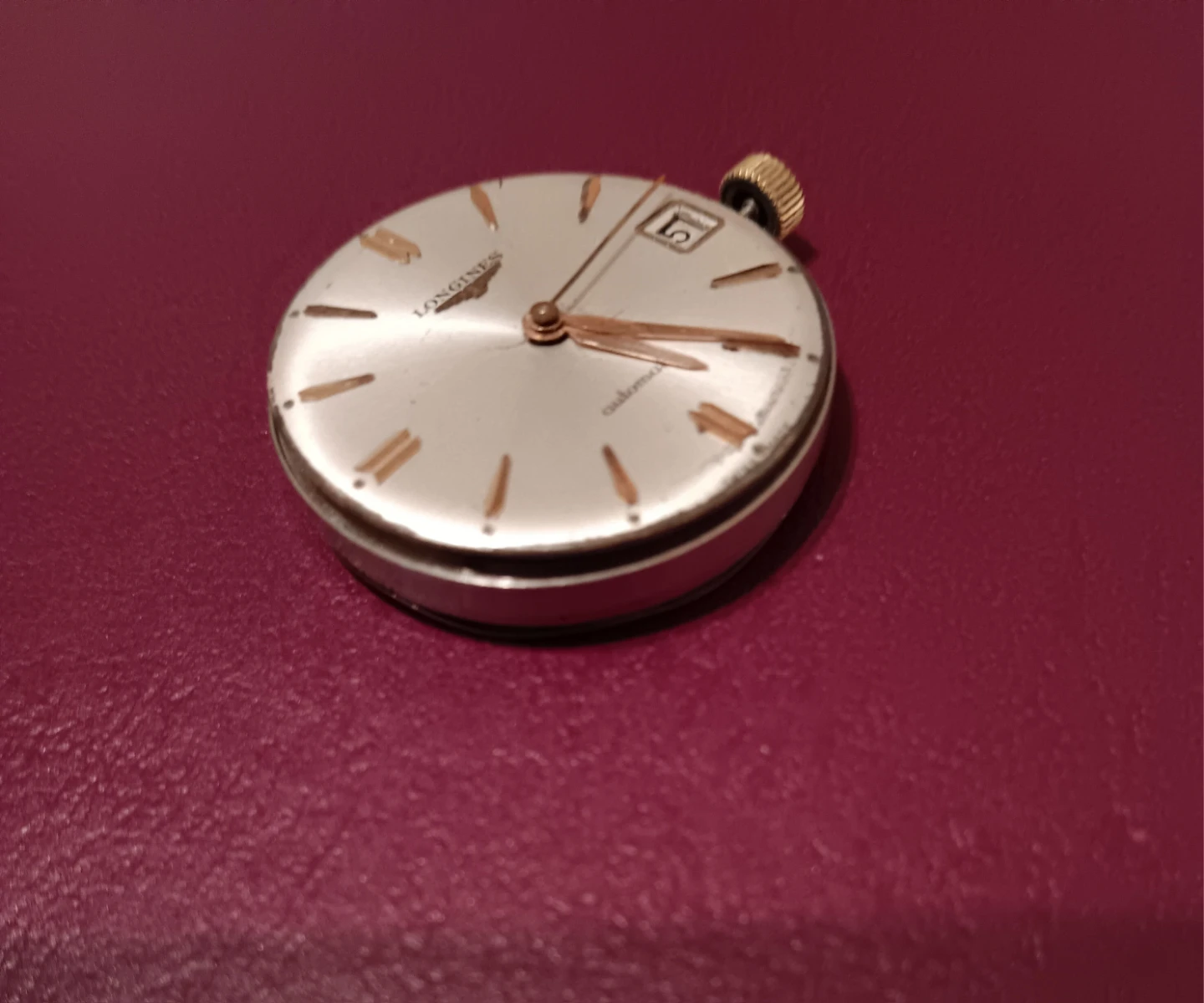 Longines vintage Automatic Watch Face only. WORKING! - photo 2