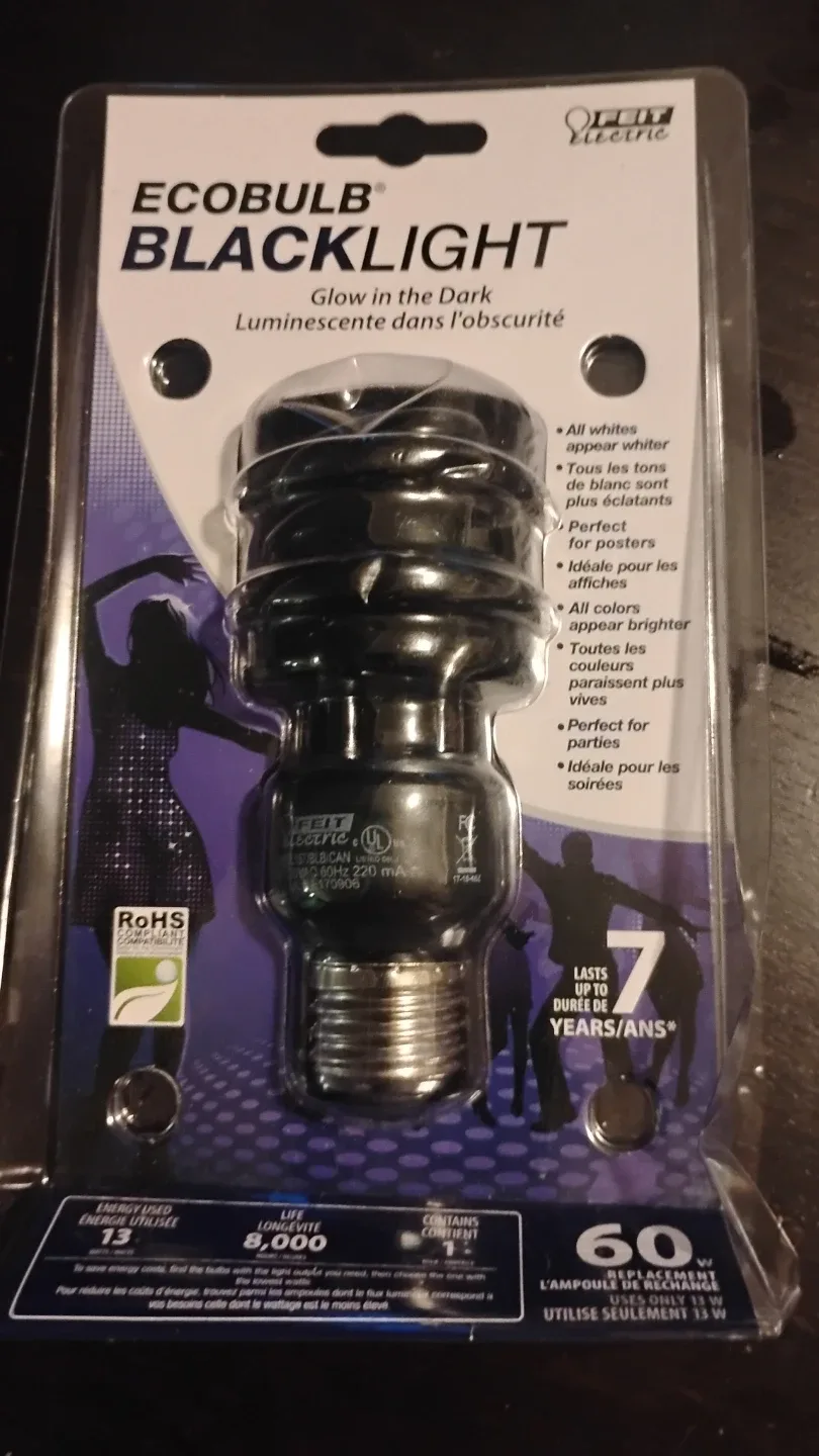 Feit Electric Ecobulb Blacklight - New in Package🥕 thumbnail