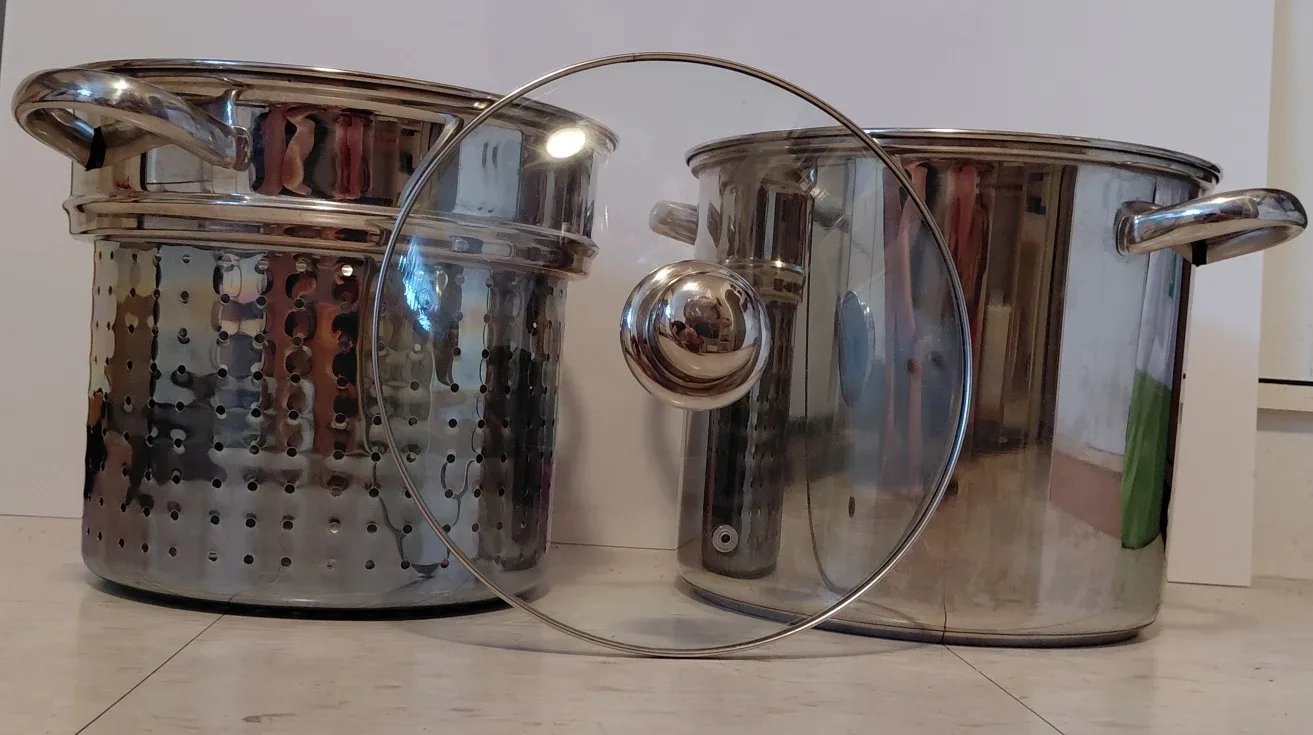 Stainless Steel Pot and Steamer Set