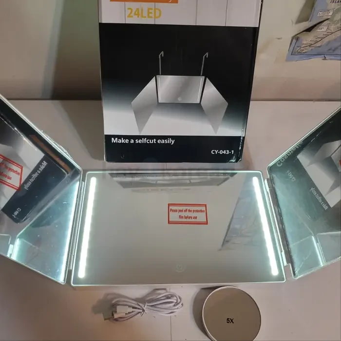 Cosmetic Mirror Backview Easily 24LED