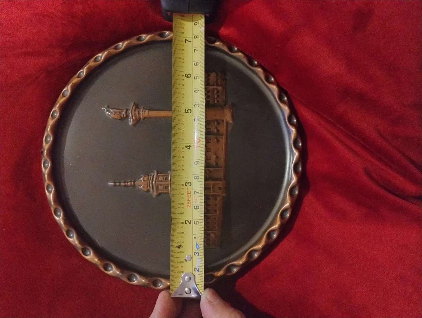 Vintage Polish Plakietka Round Tray image indicator(3)