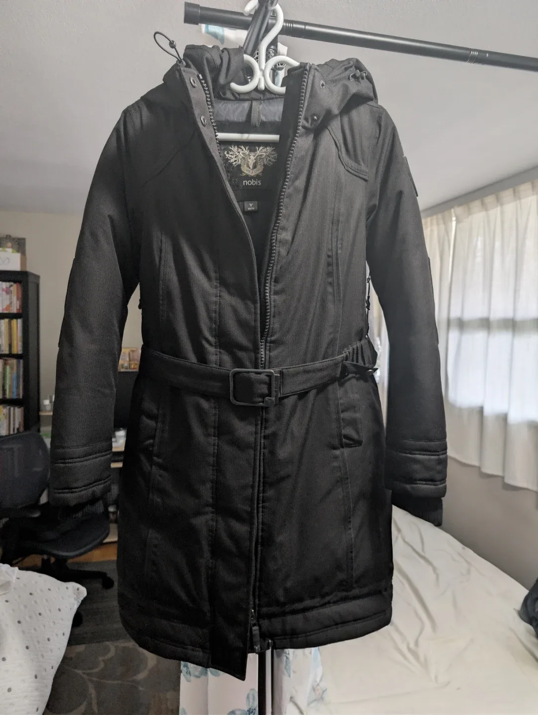 Nobis Astrid Black Winter Parka, Size XS