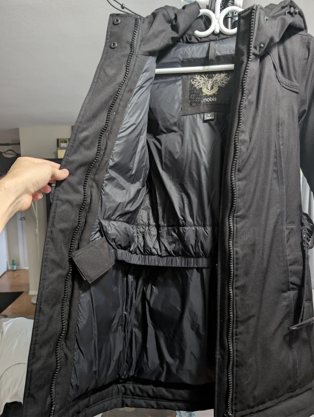Nobis Astrid Black Winter Parka, Size XS image indicator(2)