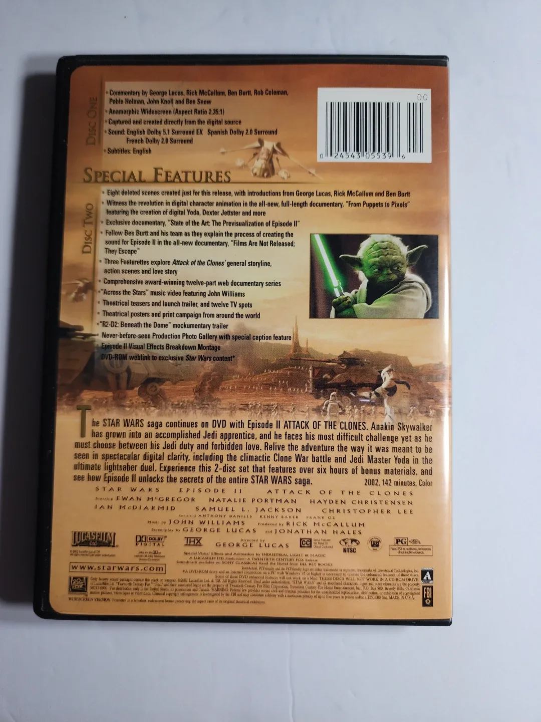 Star Wars Episode II: Attack of the Clones DVD image indicator(2)