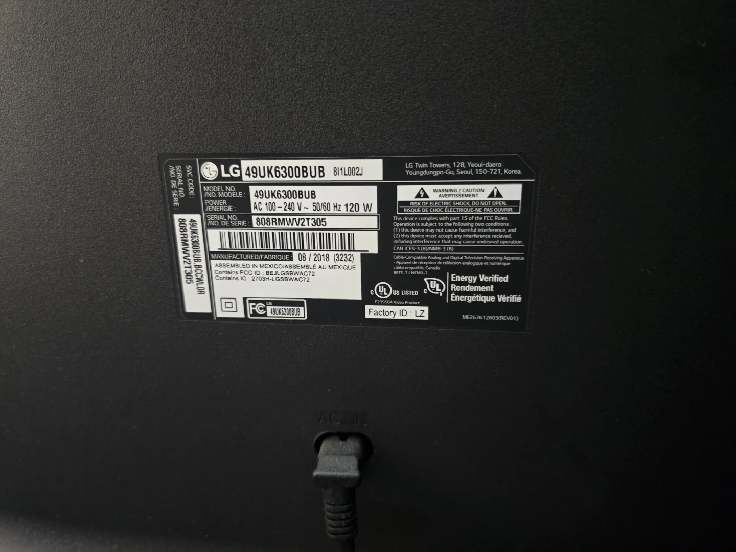 LG 49UK6300BUB 49" 4K UHD Smart TV - photo 5