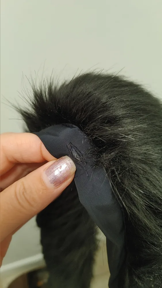 Black Faux Fur Collar image indicator(4)