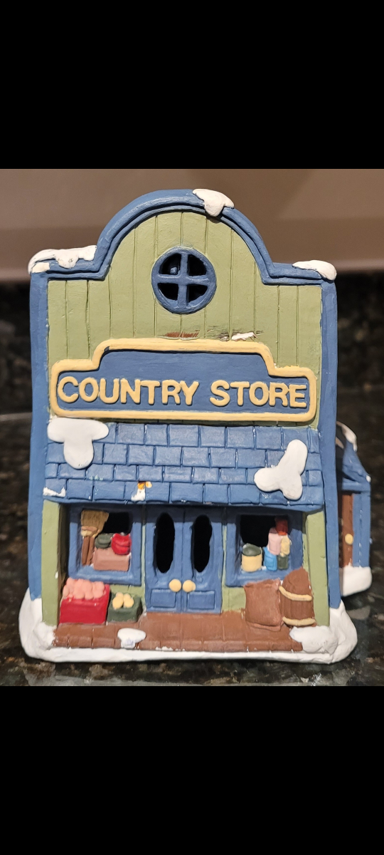 Country Store Christmas Village Decoration
