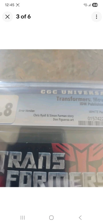 Transformers: Movie Prequel #1 CGC 9.8 - photo 3
