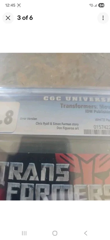 Transformers: Movie Prequel #1 CGC 9.8 image indicator(3)