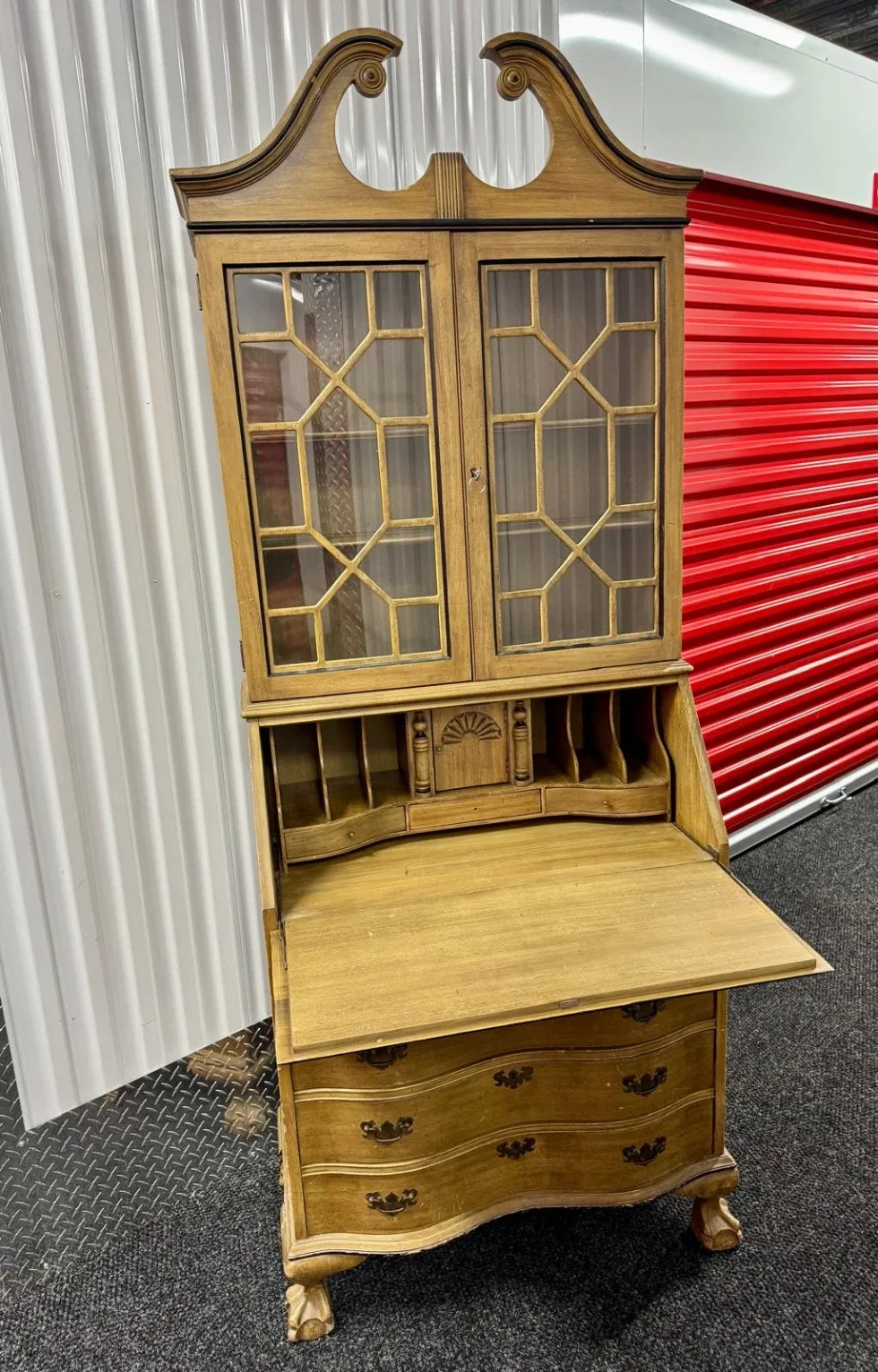 Vintage Drop Down Secretary Desk image indicator(2)