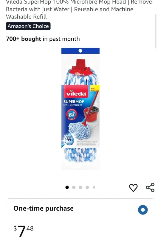 Vileda SuperMop with 2 Refills - New image indicator(3)