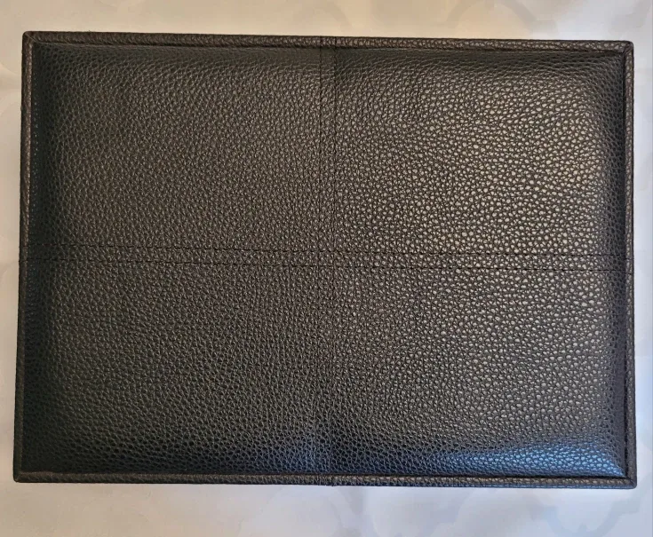 Decorative Faux Leather Black Box image indicator(2)
