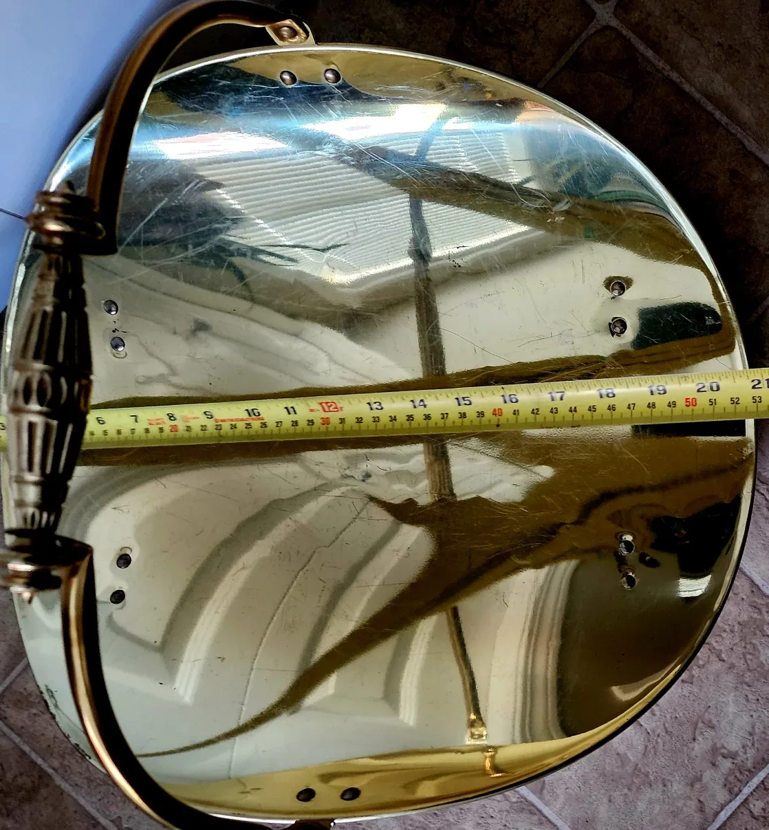 Vintage Brass Firewood Log Holder image indicator(2)