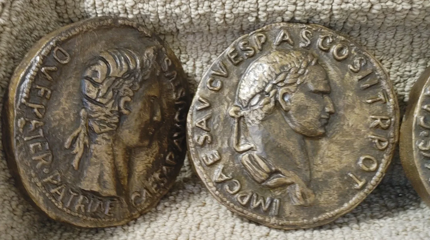 Roman Emperor Busts & Coins - Bronze Finish image indicator(2)