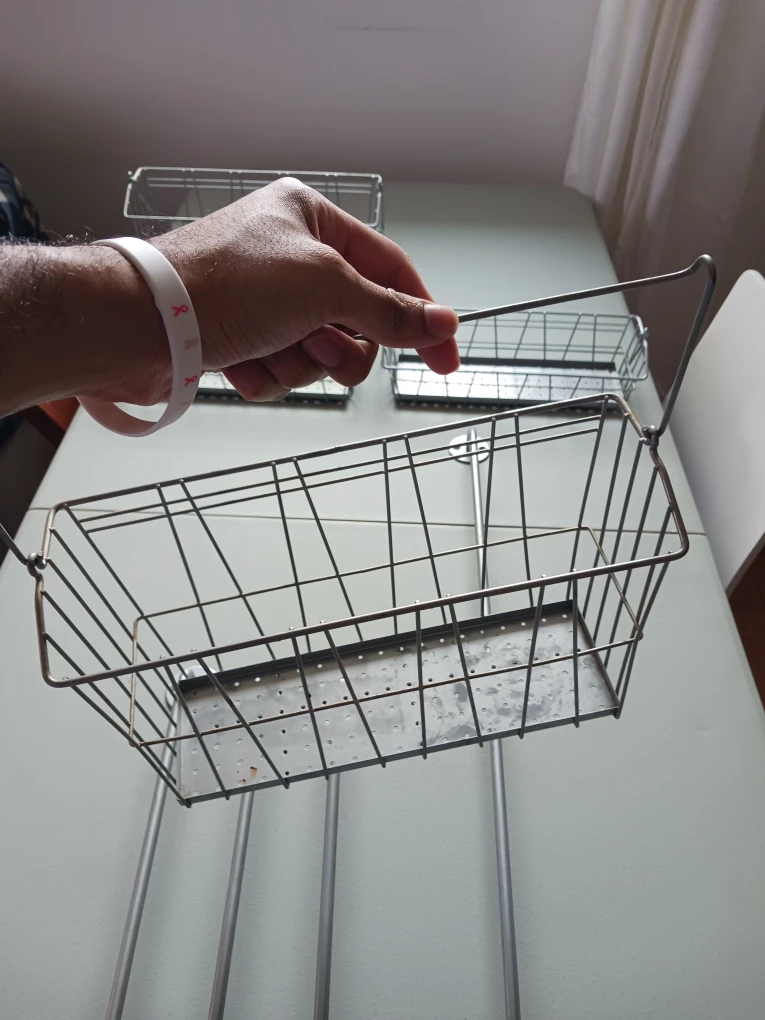 IKEA Metal Hanging Basket Set with Wall Rods - photo 5