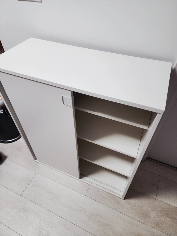 IKEA White  Shoes Cabinet with Sliding Door - photo 4
