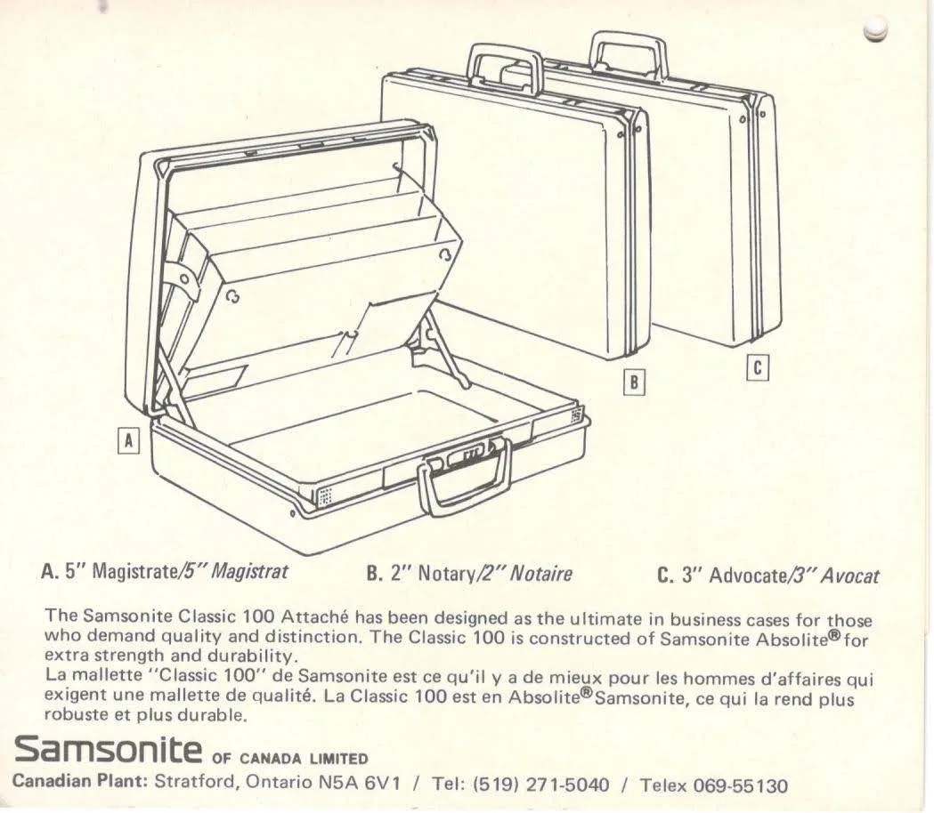 Samsonite Brown Hard Shell Briefcase image indicator(4)