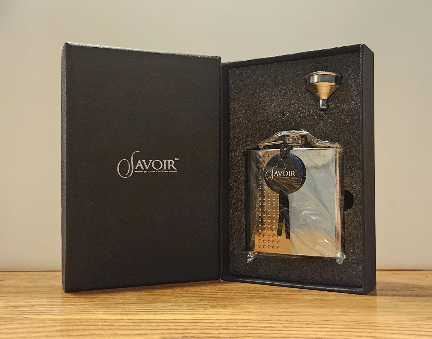 🥃 Savoir Stainless Steel Flask Gift Set – BRAND NEW IN BOX! 🎁✨ 🥕 - photo 4