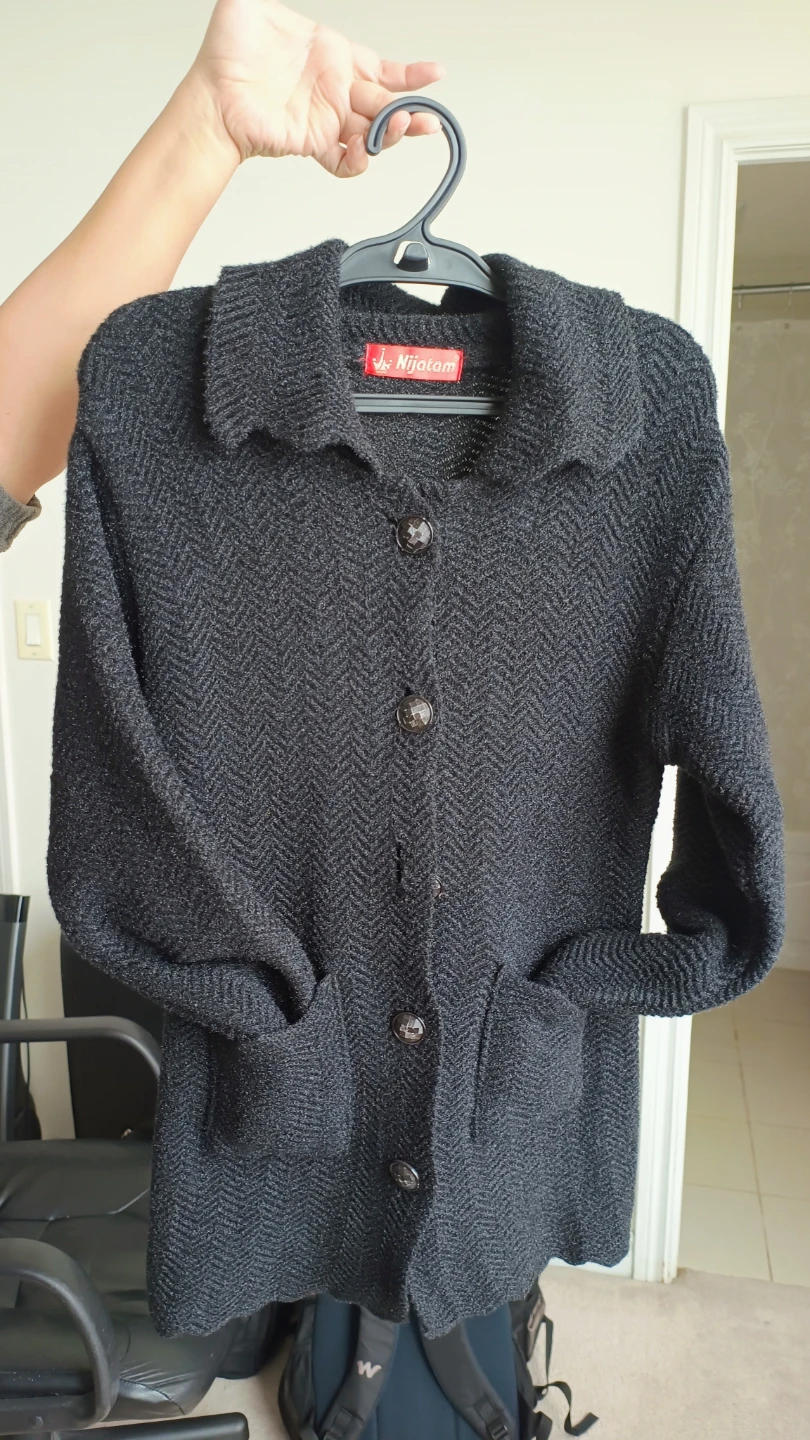 Nijatam Black Knit Cardigan - photo 2