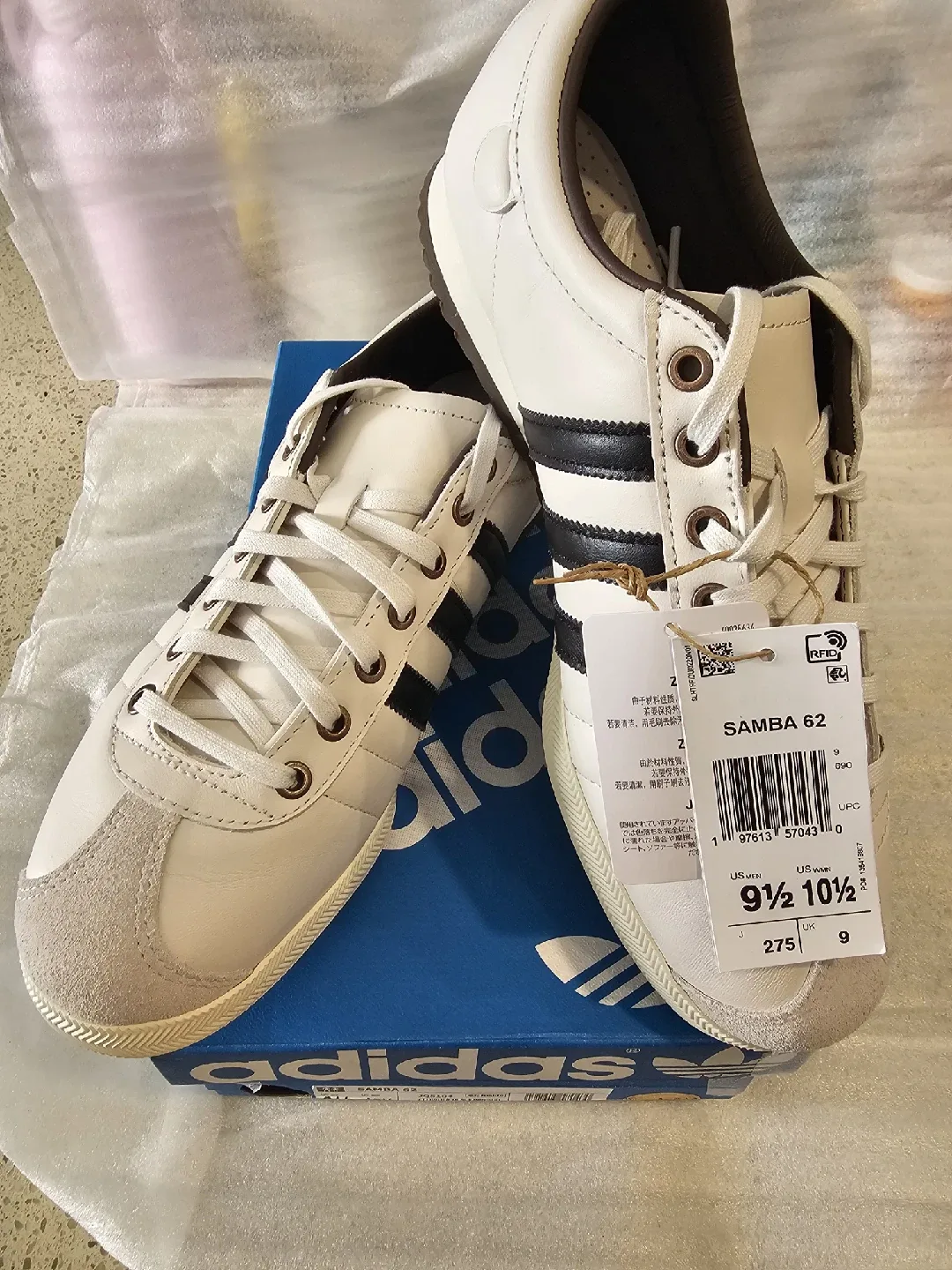 Adidas Samba 62 White/Black - Size 9.5 US image indicator(2)