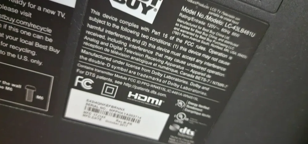 Sharp Roku TV 43 inch LC-43LB481U image indicator(4)