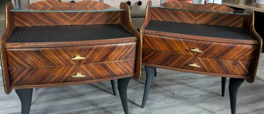 Mid-Century Modern Italian Nightstands image indicator(9)