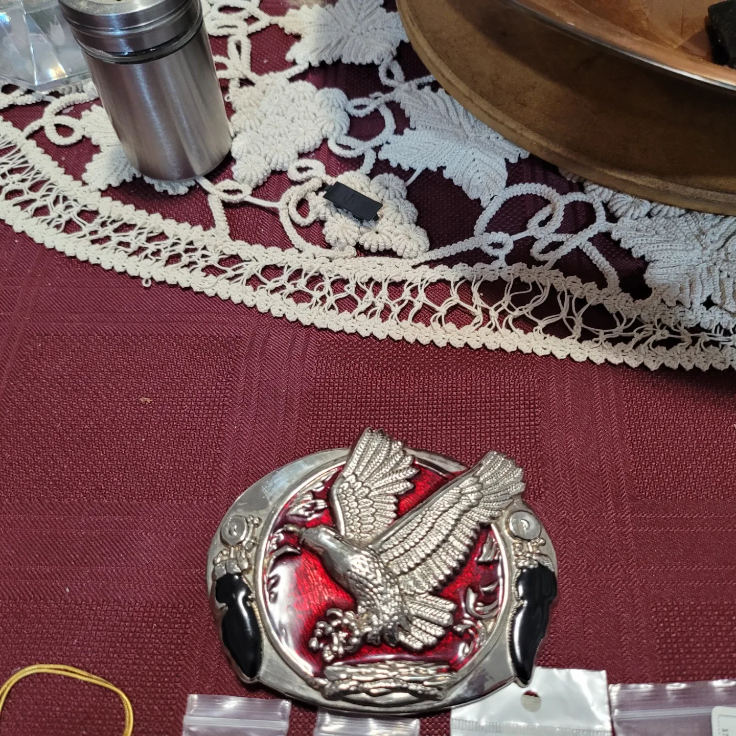 Assorted Rings, Necklaces, Watch, and Belt Buckle image indicator(4)