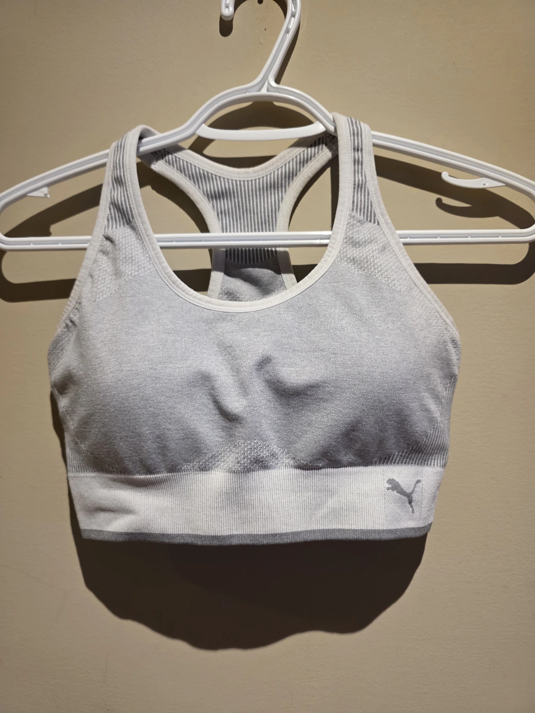 Puma Grey Sports Bra - Size M