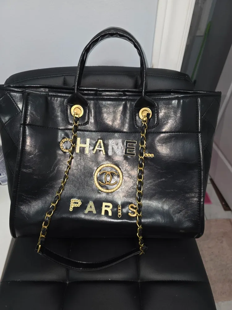Chanel Paris Black Tote Bag