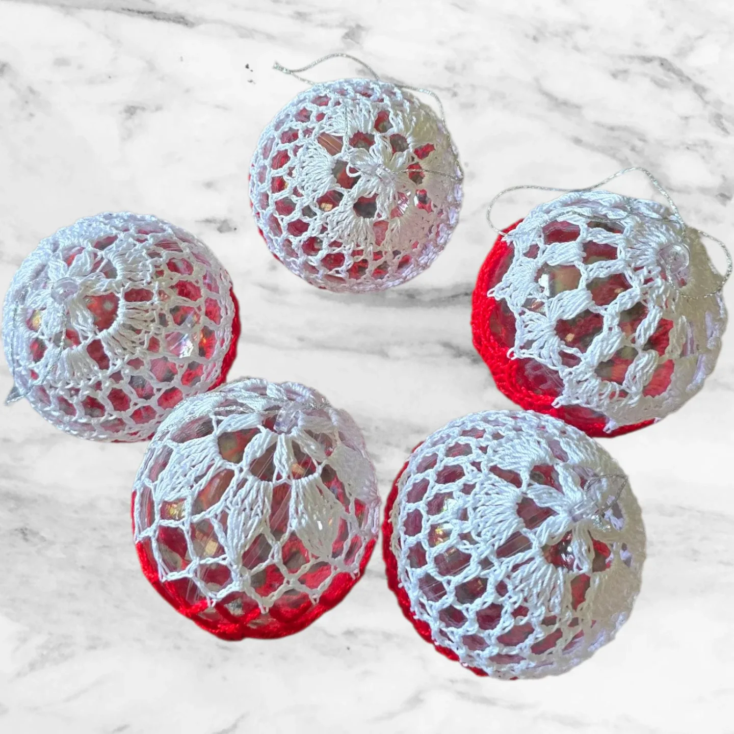 Handmade Crocheted Christmas Ornaments image indicator(3)