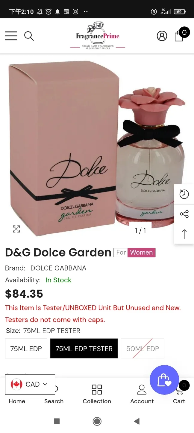 Dolce & Gabbana Dolce Garden 75ml Tester image indicator(3)