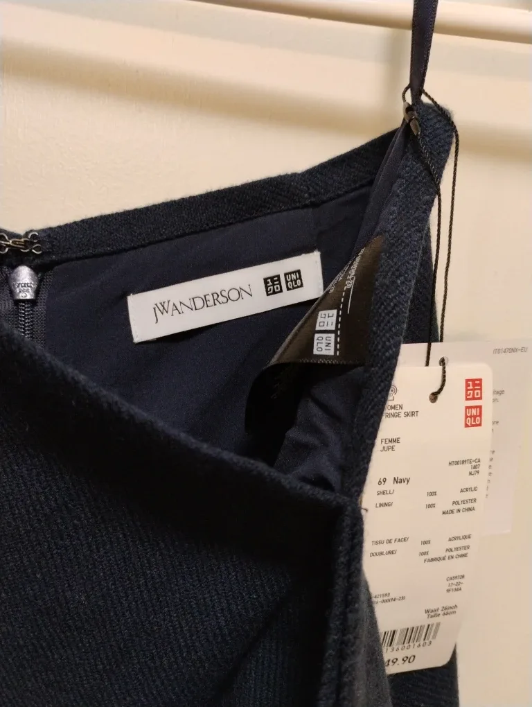 Brand New Fringe Skirt - Size 4, Navy image indicator(2)