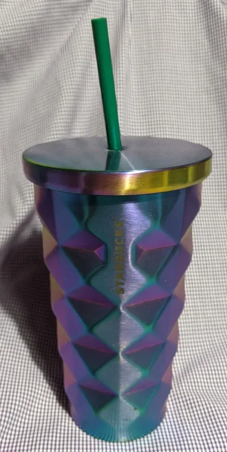 Starbucks Iridescent Tumbler with Straw