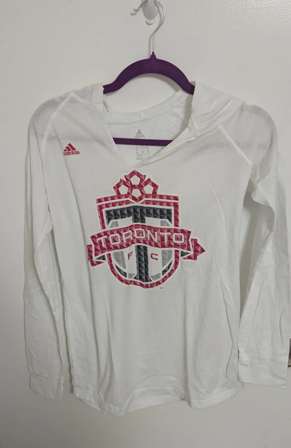 Adidas Toronto FC Long Sleeve Hoodie - Women's Size Medium image indicator(2)