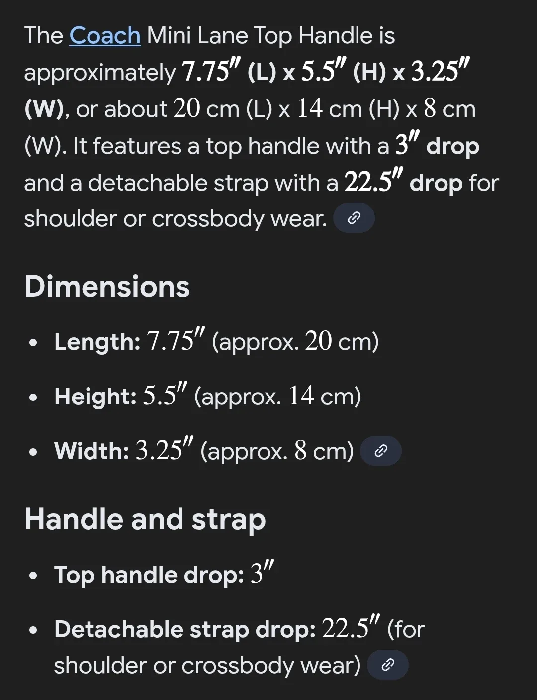 Coach Mini Lane Top Handle Purse Bag image indicator(7)