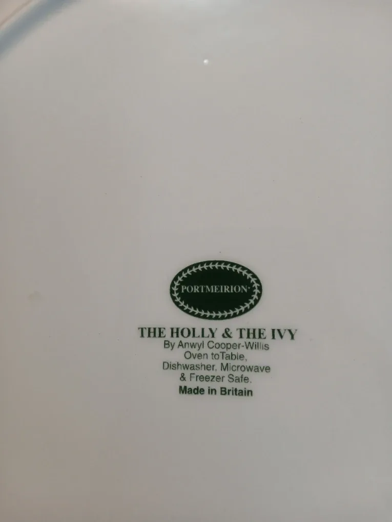 New Portmeirion The Holly & The Ivy Plate image indicator(4)