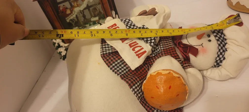 Snowman Chef Plush - 13" Tall image indicator(4)