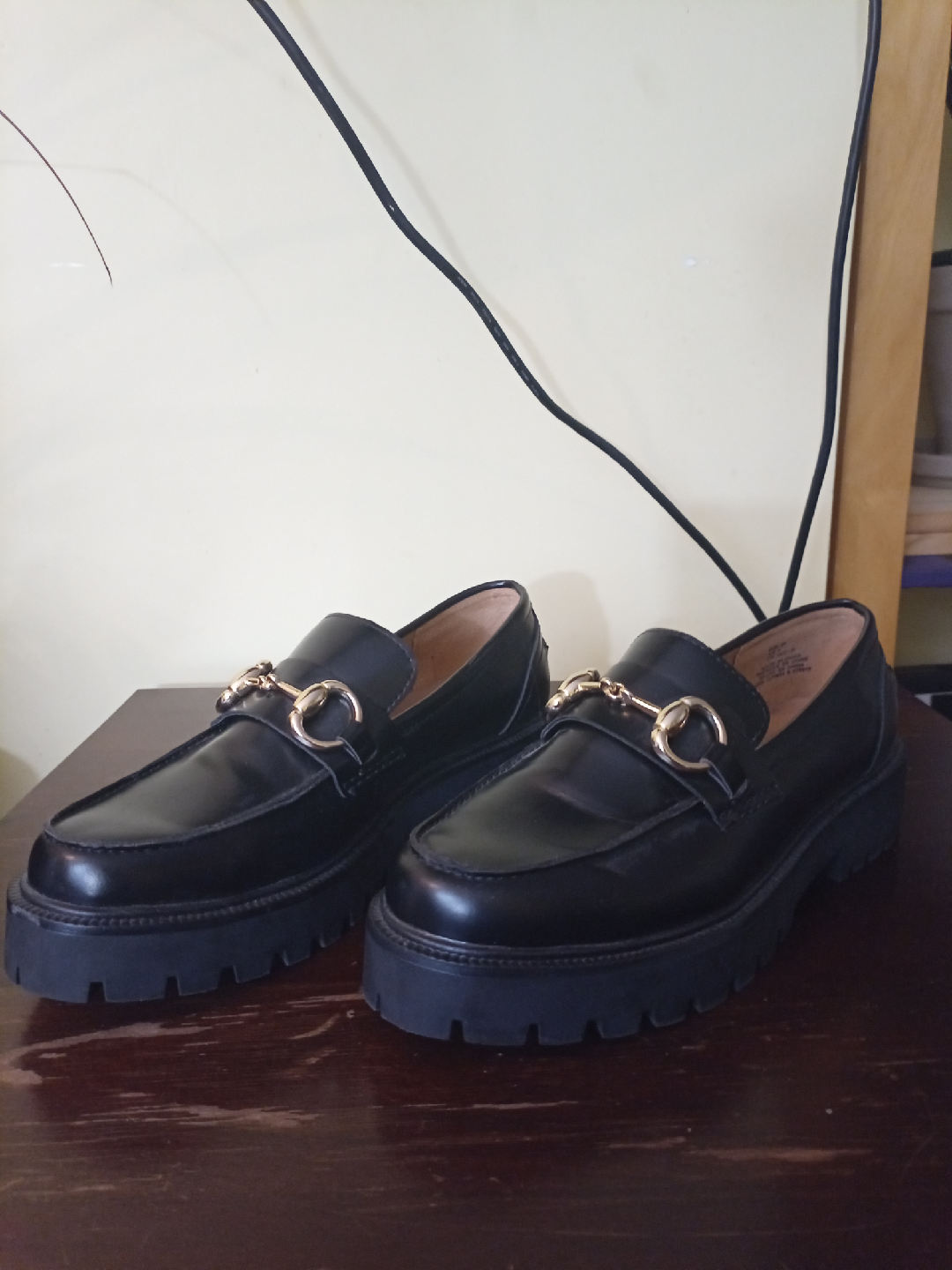 Black Chunky Loafers