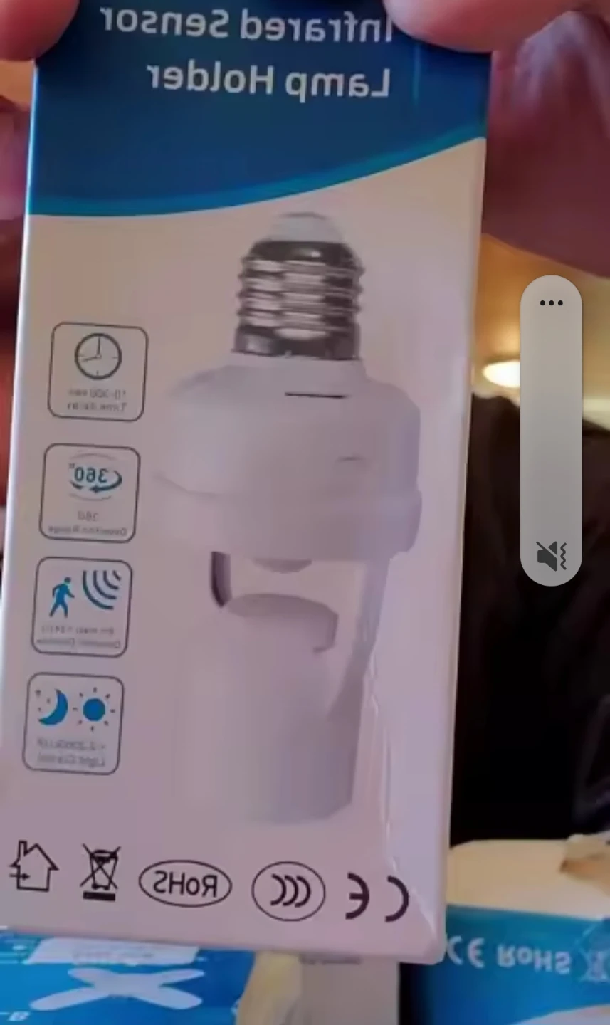 E27 Motion Sensor Lamp Base