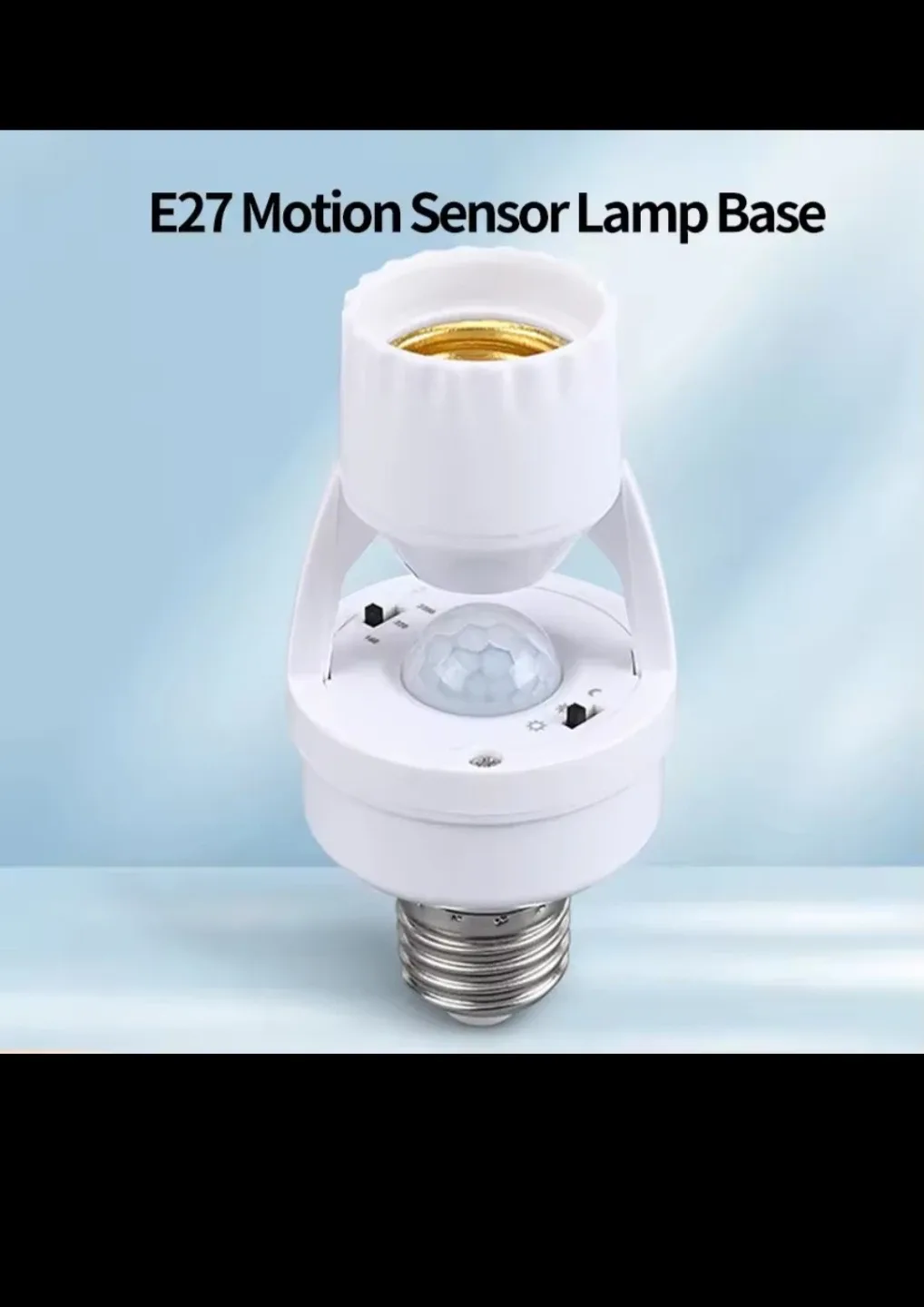 E27 Motion Sensor Lamp Base image indicator(2)